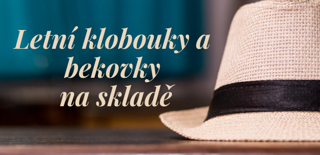 Letní klobouky na skladě